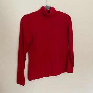 Thin Red Turtleneck